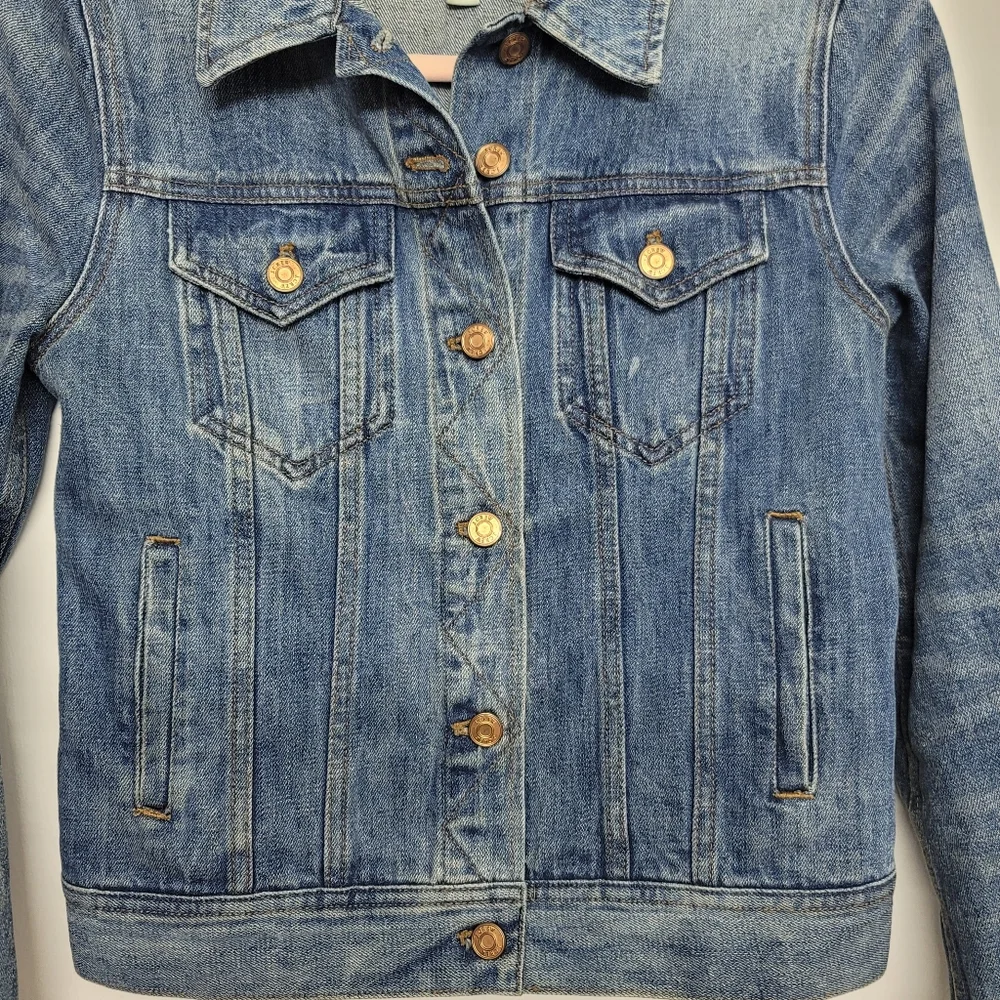 J. Crew Classic Indigo Denim Jean Jacket - Women's Size XS - Picture 6 of 12